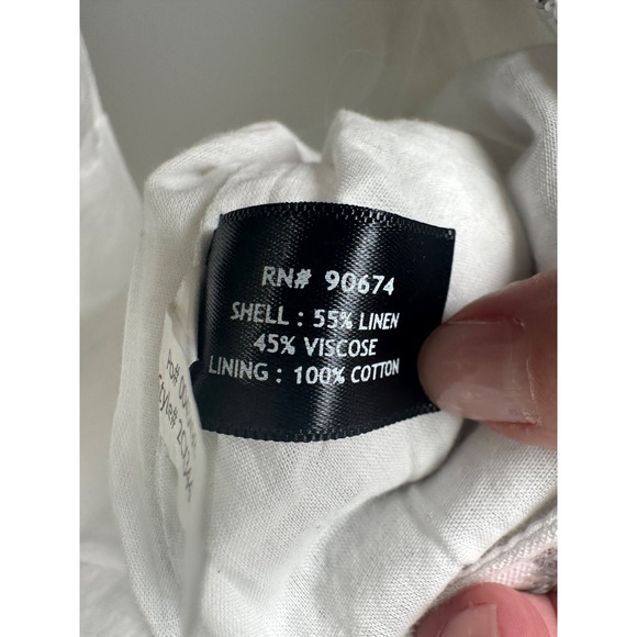 NWT Boston Proper Floral Sequin Embellished Shimmer Linen Jacket Sz 12 $190 C1 - Picture 5 of 8